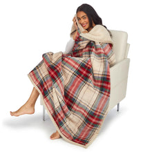 Load image into Gallery viewer, Tartan &amp; Sherpa Double Sided Throw
