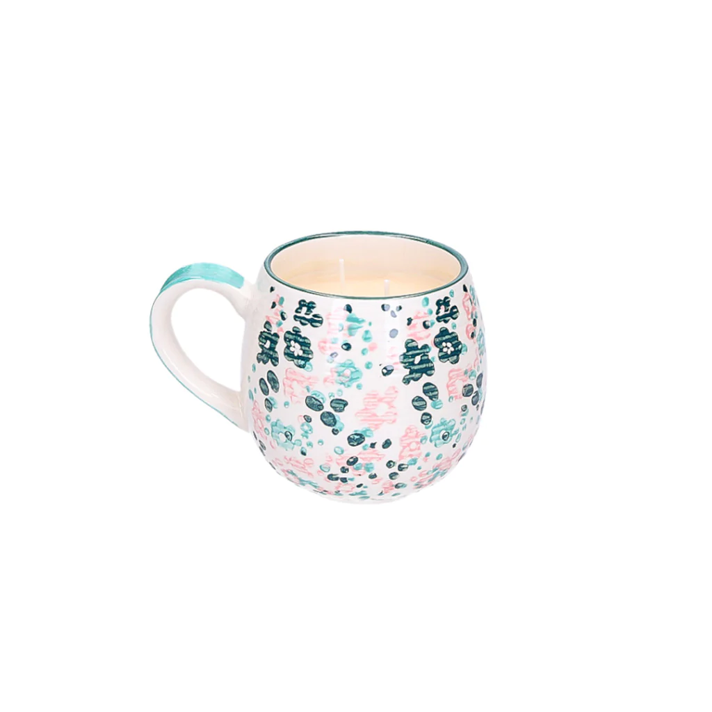 Sweet Grace Floral Mug Candle