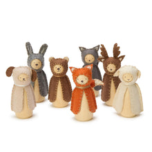 Load image into Gallery viewer, Handcrafted Woodland Felted and Wood Animals
