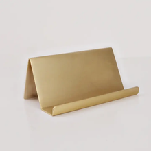 Load image into Gallery viewer, Brass Card Holder
