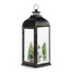 Load image into Gallery viewer, Lit Large Warm Winter Lights Black Lantern
