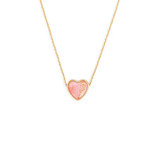 Load image into Gallery viewer, Be Courageous and Strong Heart Necklace
