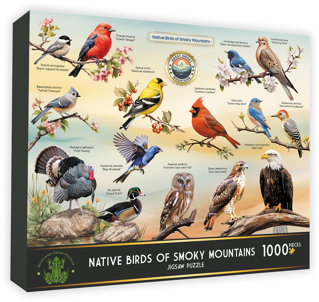Native Birds of Smoky Mountains Puzzle