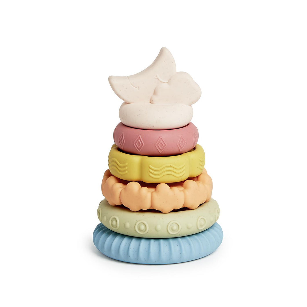 Love You to the Moon 6 Pc Textured Stacker Toy