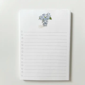 Checklist notepad: Hydrangea