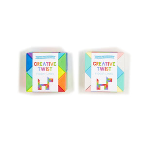 Creative Twist Set of 2 Multicolor Triangles Connecting Fidget Puzzles