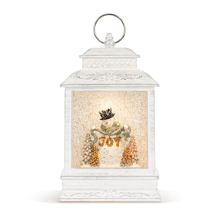 Snowman Joy Lit Musical Lantern