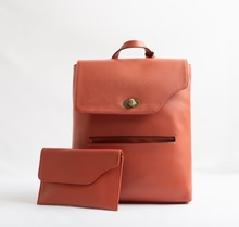 Load image into Gallery viewer, The Cynthia - Large Backpack with Removable Clutch/Crossbody
