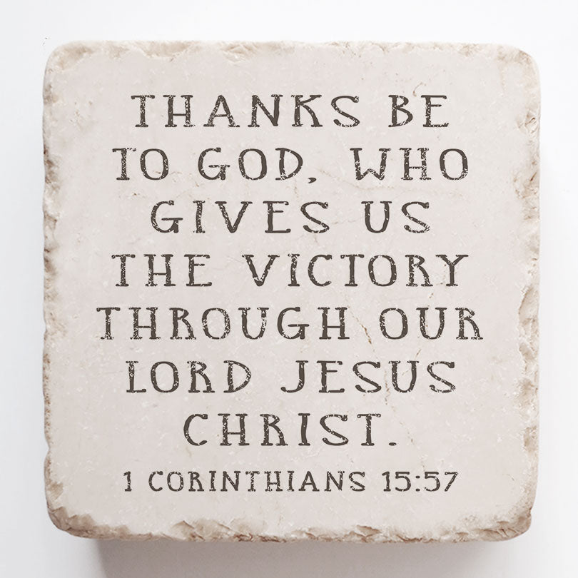 1 Corinthians 15:57 Scripture Stone