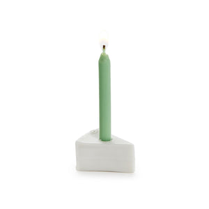 May All Your Wishes Come True Slice of Cake with Candle