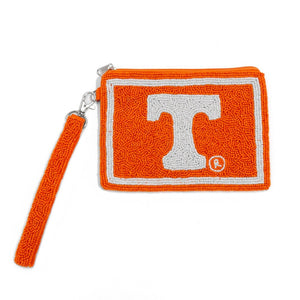 University of Tennessee Seed Beaded Wristlet