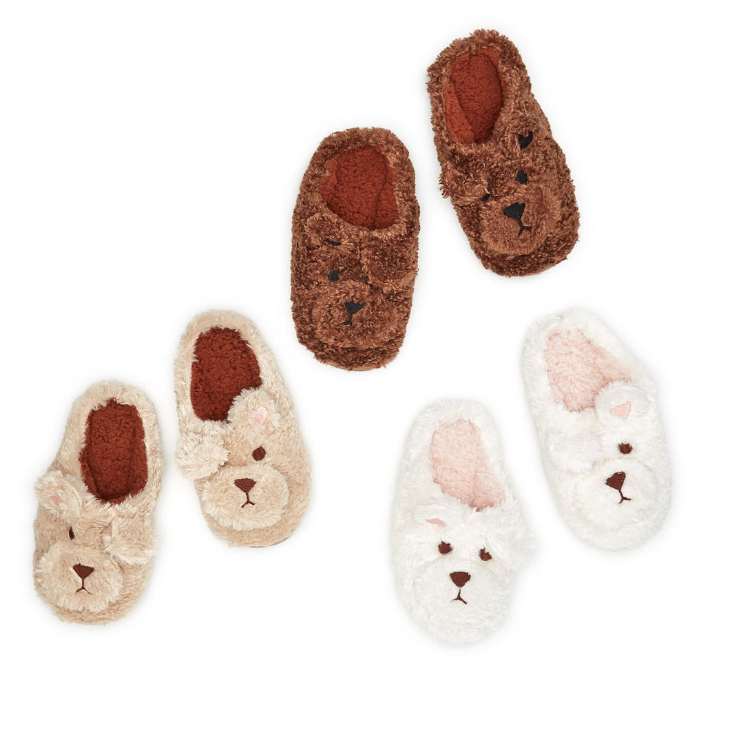 SALE- Plush Teddy Slippers