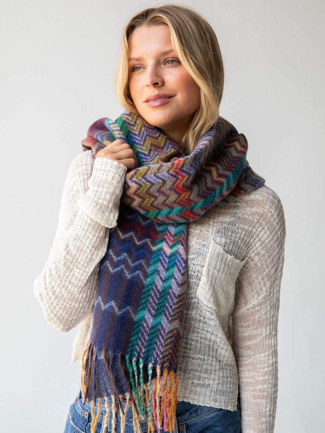 Cuddle Up Cozy Scarf- Espresso