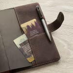 Load image into Gallery viewer, Man of God Espresso Brown Faux Leather Journal Cover with Magnetic Closure

