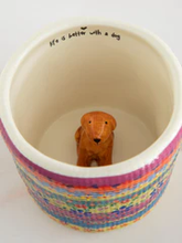 Load image into Gallery viewer, Peekaboo Mug - Life is Better with a Dog
