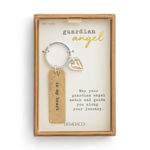 In My Heart Guardian Angel Key Ring