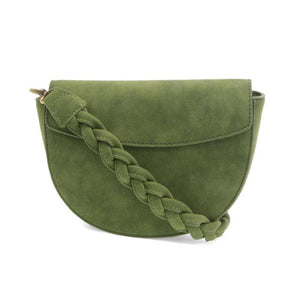 Luna Crescent Crossbody with Braided Handle