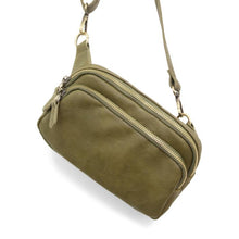 Load image into Gallery viewer, Kylie Double Zip Sling/Belt Bag
