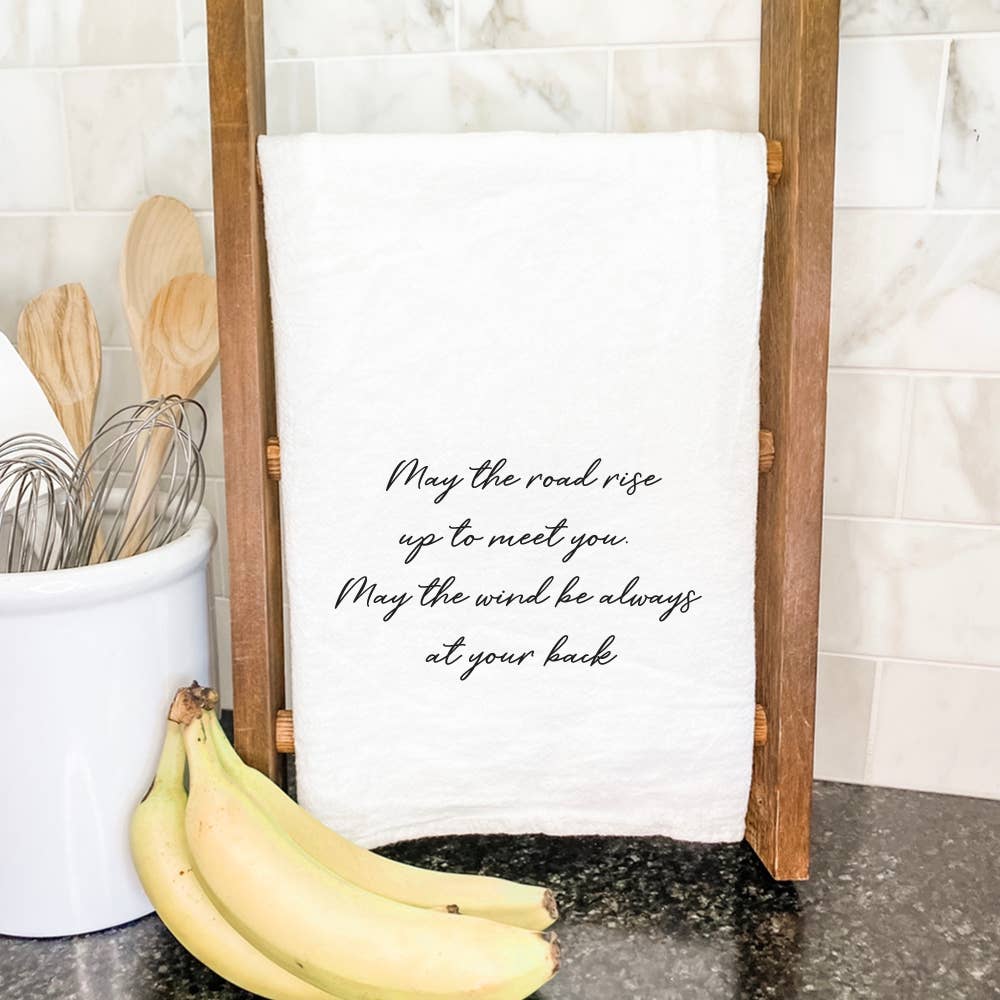 May the Road Rise Meet You (Script)- St. Patrick's Tea Towel