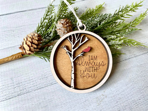 Cardinal Memorial Christmas Ornament - Cardinal Loss Gift