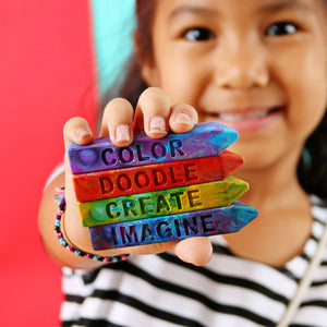 Creativity Collection Mini Stix Original Rainbow Crayon 4 pk