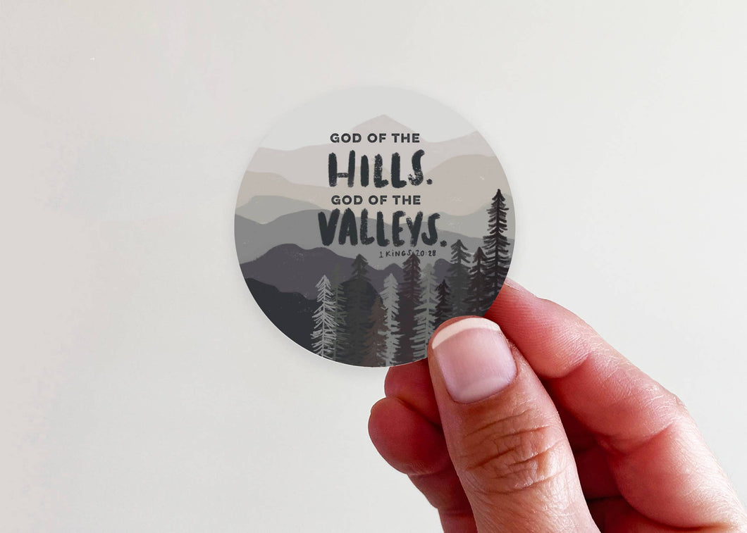 Mountain Father's Day Vinyl Laptop Bottle Sticker