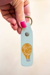 Be a Light Leather Keychain