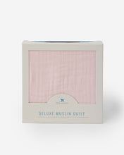 Load image into Gallery viewer, Blush Deluxe Muslin Baby Quilt
