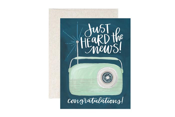 Just Heard the News- Greeting Card