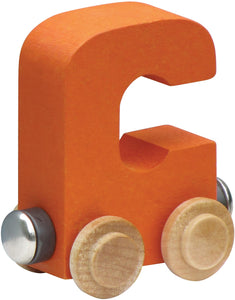 Letter C- Bright Colored Wooden Name Train