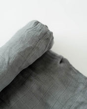Load image into Gallery viewer, Charcoal Deluxe Muslin Swaddle Blanket
