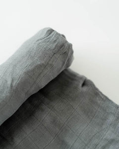 Charcoal Deluxe Muslin Swaddle Blanket