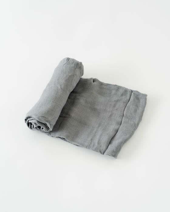 Charcoal Deluxe Muslin Swaddle Blanket