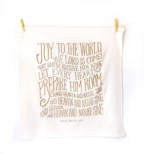 Joy to the World- Christmas Tea Towel