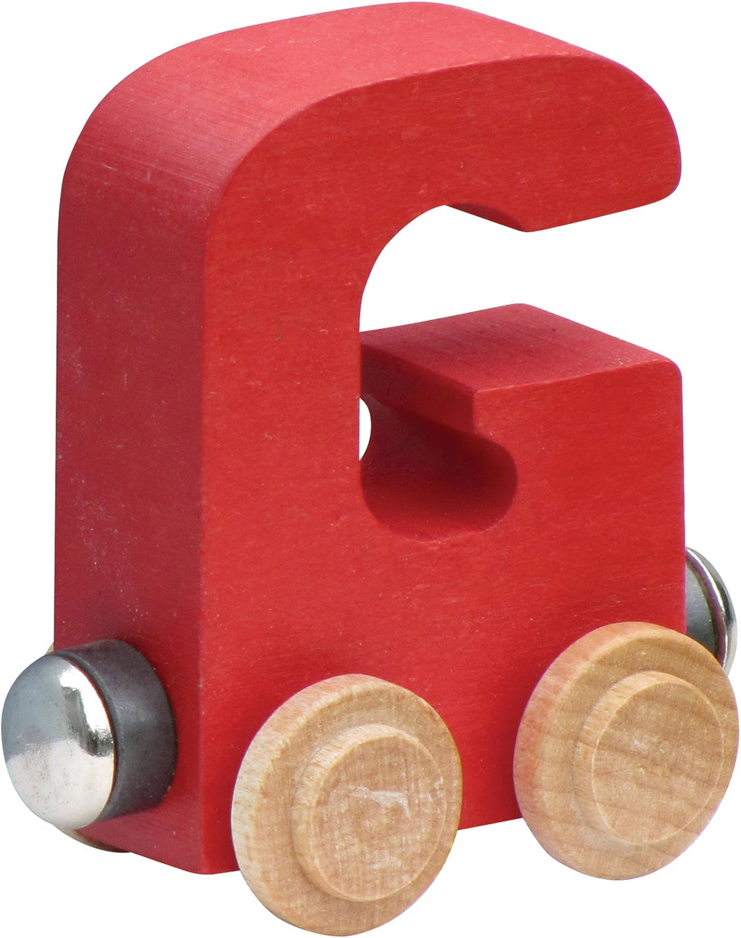 Letter G- Bright Colored Wooden Name Train