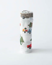 Load image into Gallery viewer, Cotton Muslin Swaddle Blanket- Holiday Hauls
