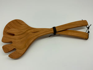 Wooden Hanging Hand Utensil Set
