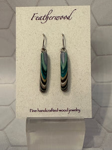 Skinny Mini Featherwood Earrings