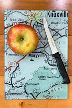 Load image into Gallery viewer, Map of Maryville Glass Cutting Board
