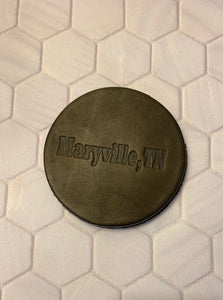 Local Landmark Leather Magnets