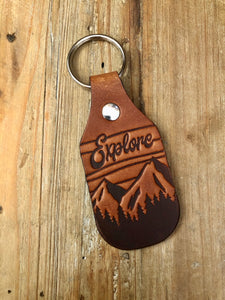 Explore Leather Key Fob
