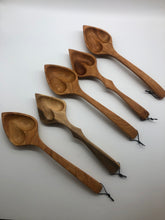 Load image into Gallery viewer, Wooden Heart Shaped Serving Spoon
