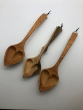 Load image into Gallery viewer, Wooden Heart Shaped Serving Spoon

