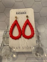 Load image into Gallery viewer, Radical Radiance Clay Store Dangle Earrings
