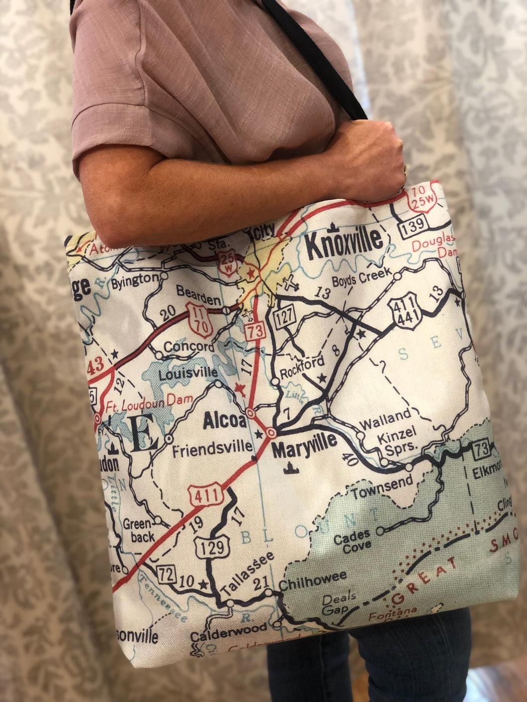 Maryville, Tennessee Vintage Map Tote