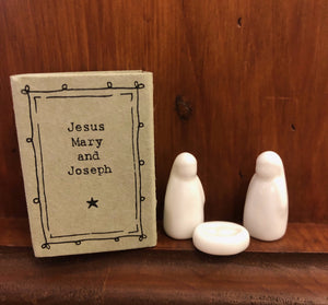 Jesus, Mary, & Joseph Miniature Matchbox Nativity Set