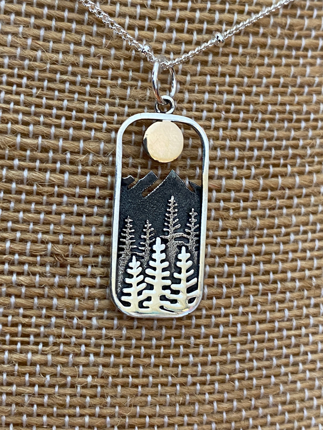 Adventure Awaits Mountains Necklace