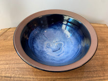 Load image into Gallery viewer, Blue Marble Serving Bowl
