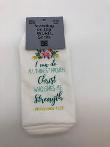 I Can Do All Things...- Standing on the Word Socks