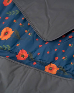 Midnight Poppy 5x10 Outdoor Blanket